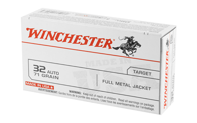 Winchester USA Handgun Ammunition .32 ACP 71 gr FMJ 50/ct Winchester USA Handgun Ammunition .32 ACP 71 gr FMJ 50/ct