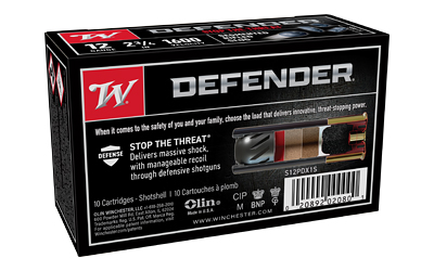 Winchester Defender 12ga 2.75" 1OZ 10/100 Rifled Slug Winchester Defender 12ga 2.75" 1OZ 10/100 Rifled Slug
