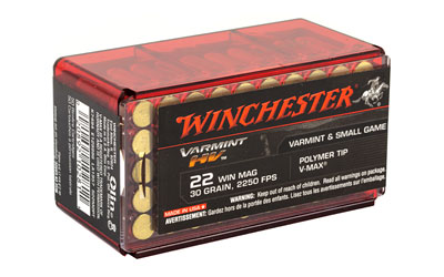 Winchester Varmint High Velocity Rimfire Ammunition .22 WMR 30 gr Winchester Varmint High Velocity Rimfire Ammunition .22 WMR 30 gr