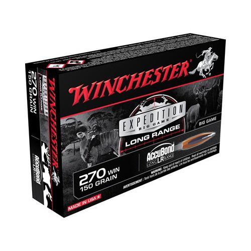 Winchester Ammunition Winchester Expedition Big Game Long Range Rifle Ammunition .270 Win 150 gr