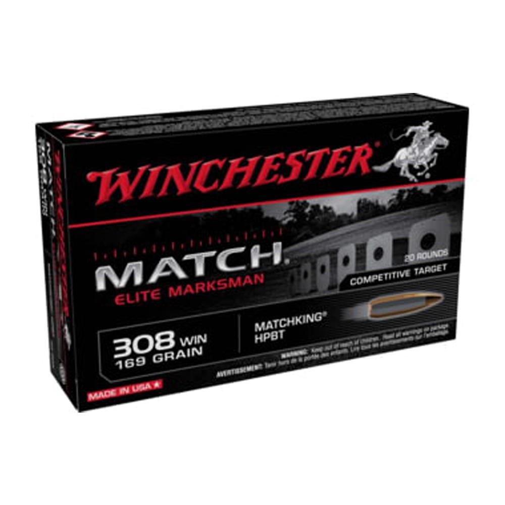 Winchester Ammunition Winchester Match Elite Marksman Rifle Ammunition .308 Win 169 gr