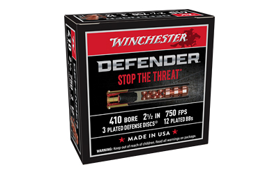 Winchester Defender 410 2.5" 3/12 Disc 10 Buckshot Winchester Defender 410 2.5" 3/12 Disc 10 Buckshot