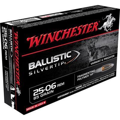 Winchester Ammunition Winchester Ballistic Silvertip Rifle Ammunition .25-06 Rem 85 gr