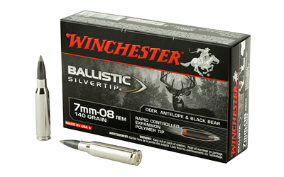 Winchester Ammunition Winchester Ballistic Silvertip Rifle Ammunition 7mm-08 Rem 140 gr