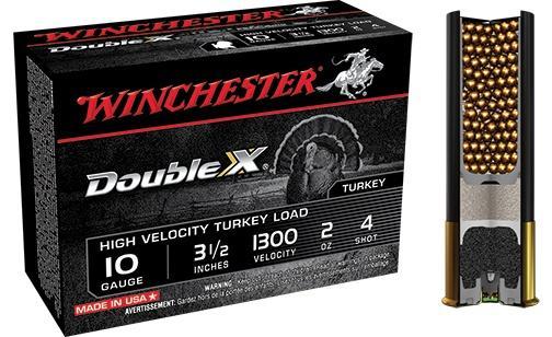 Winchester Ammunition Winchester Double X Turkey Load 10 ga 3-1/2" MAX 2 oz #4 1300 fps 10/ct