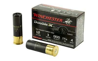 Winchester Ammunition Winchester Double X HV TRKY 12GA 3" #4 10/100