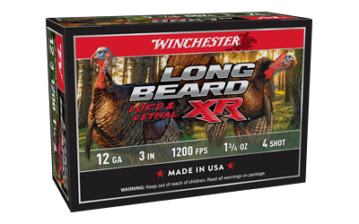 Winchester Ammunition Winchester Long Beard XR Shotshells 12ga 3" 1-3/4 oz #4 1200 fps 10/ct