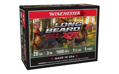 Winchester Long Beard XR Shotshells 20 ga 3" 1-1/4oz 1000 fps #5 10/ct Winchester Long Beard XR Shotshells 20 ga 3" 1-1/4oz 1000 fps #5 10/ct