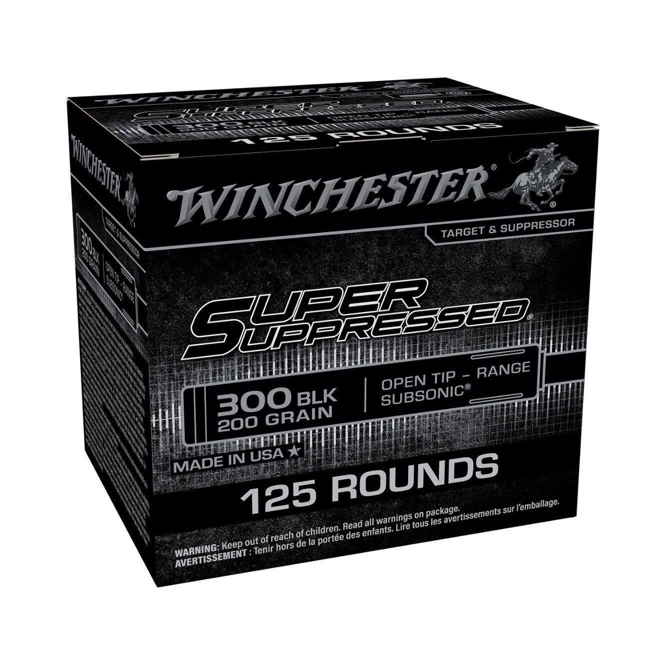 Winchester Ammunition Winchester Super Sup 300BLK 200GR 125/750 Open Tip