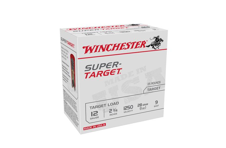Winchester Ammunition Winchester Super-Target Shotshells 12 ga 2-3/4" 1 oz 1250 fps #9 25/ct