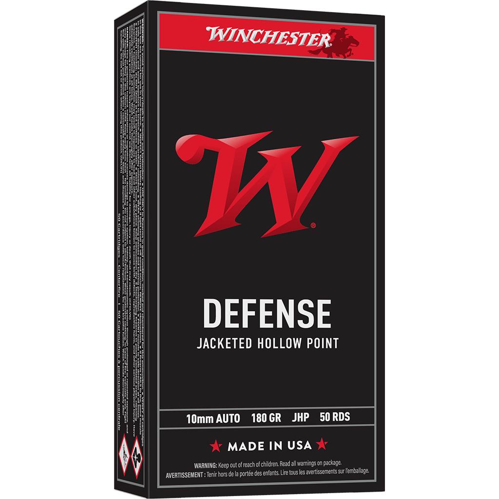 Winchester Ammunition Winchester USA Handgun Ammunition 10mm Auto 180gr JHP 1235 fps 50/ct