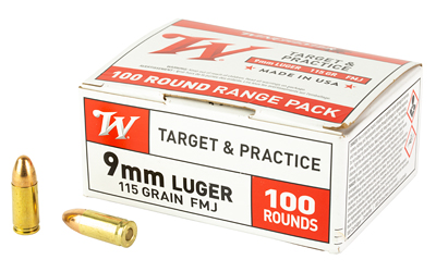 Winchester Ammunition Winchester Target Handgun Ammunition 9mm Luger 115 gr