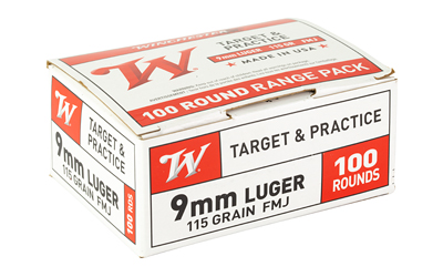 Winchester Target Handgun Ammunition 9mm Luger 115 gr Winchester Target Handgun Ammunition 9mm Luger 115 gr