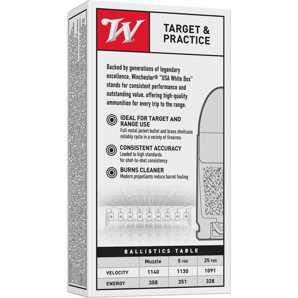 Winchester USA Handgun Ammunition 9mm Luger 124 gr Winchester USA Handgun Ammunition 9mm Luger 124 gr