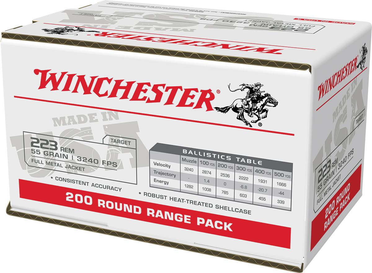 Winchester Ammunition Winchester USA Lake City Rifle Ammunition .223 Rem 55 gr