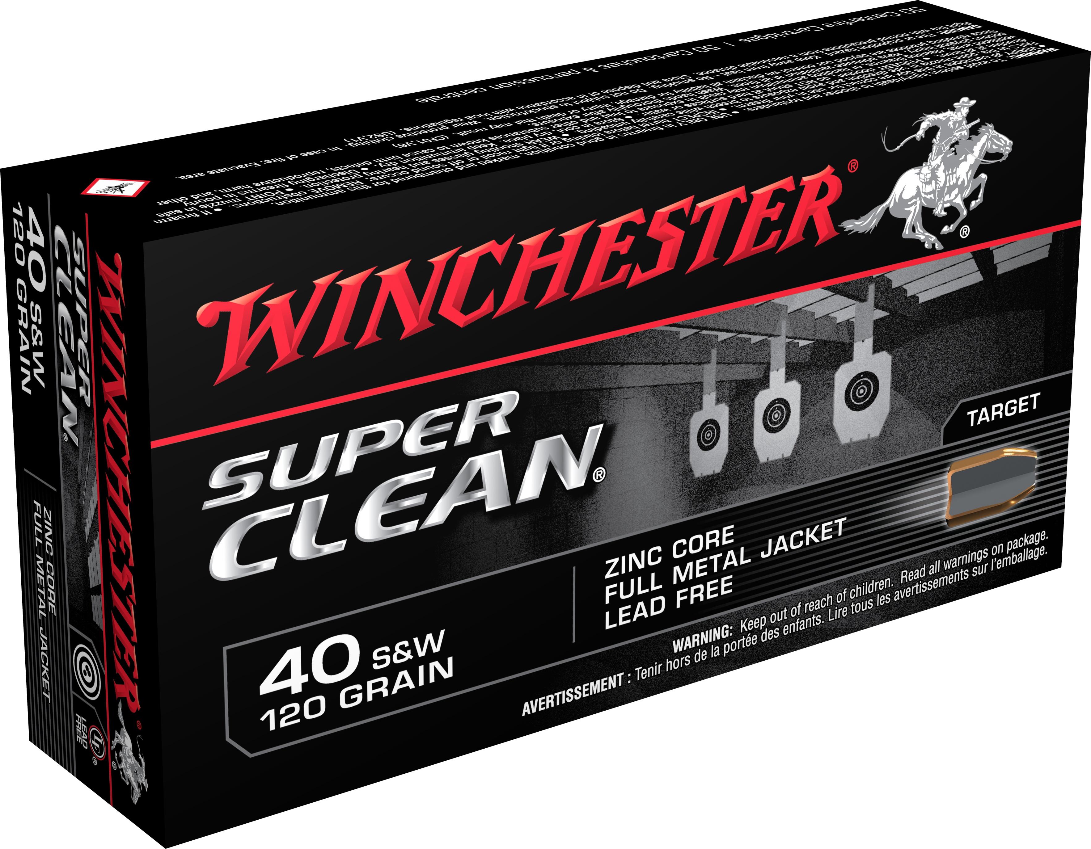 Winchester Ammunition Winchester Super Clean NT Handgun Ammunition .40 S&W 120 gr