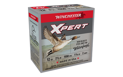 Winchester XPERT HV 12GA 2.75" #2 25/250 Steel Shot Winchester XPERT HV 12GA 2.75" #2 25/250 Steel Shot