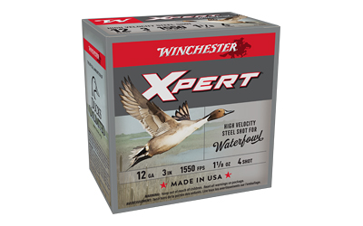 Winchester Xpert Hv Stl 12ga 3" #4 25/250 Steel Shot Winchester Xpert Hv Stl 12ga 3" #4 25/250 Steel Shot