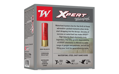 Winchester XPERT HV 12GA 2.75" #4 25/250 Steel Shot Winchester XPERT HV 12GA 2.75" #4 25/250 Steel Shot