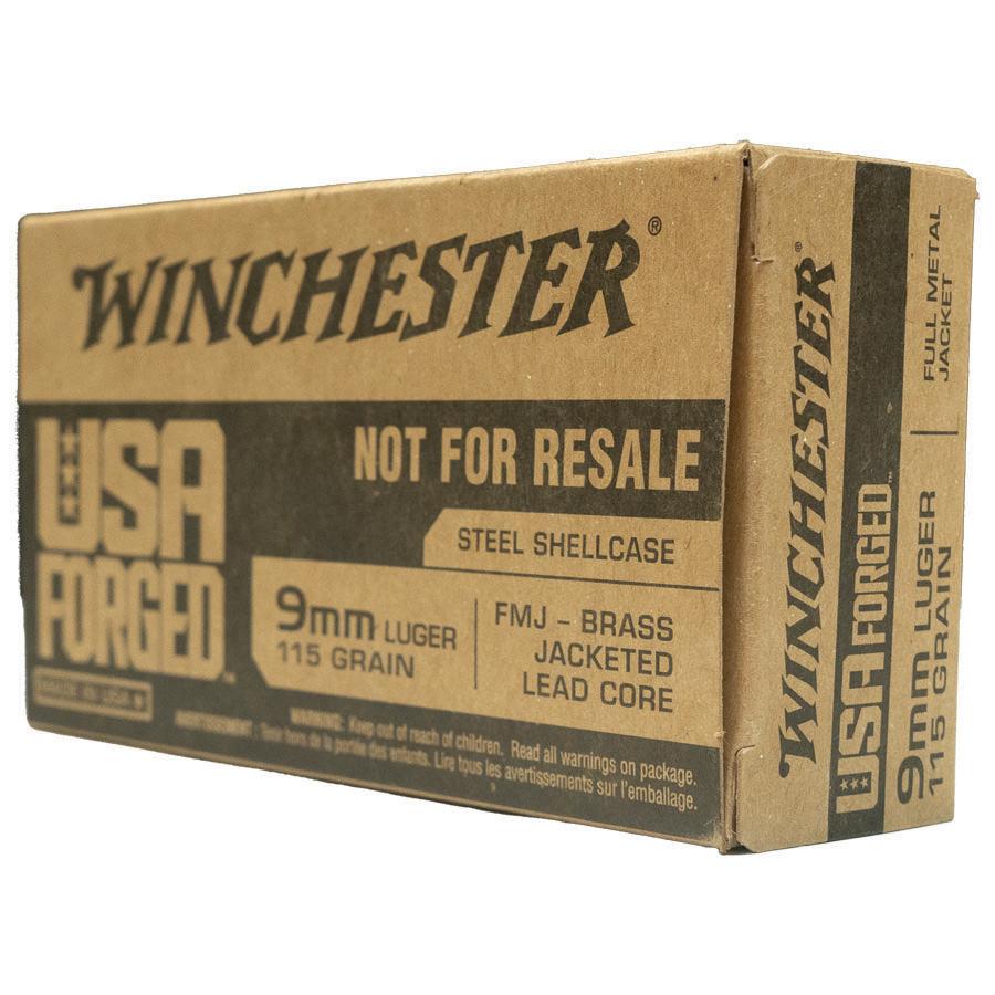 Winchester USA Forged - Steel Case Handgun Ammunition 9mm Luger 115gr FMJ 1190 fps 1000/ct Winchester USA Forged - Steel Case Handgun Ammunition 9mm Luger 115gr FMJ 1190 fps 1000/ct