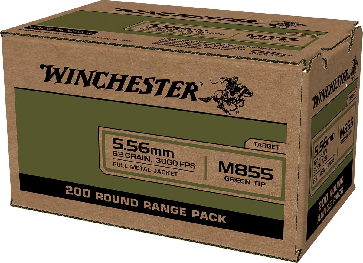 Winchester Ammunition Winchester USA Lake City M855 Green Tip Rifle Ammunition 5.56X45 NATO 62 gr
