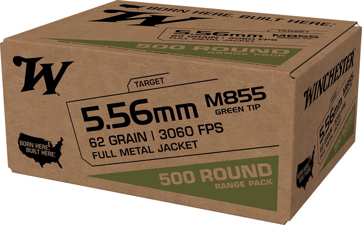 Winchester Ammunition Winchester USA Lake City M855 Green Tip Rifle Ammunition 5.56X45 NATO 62 gr