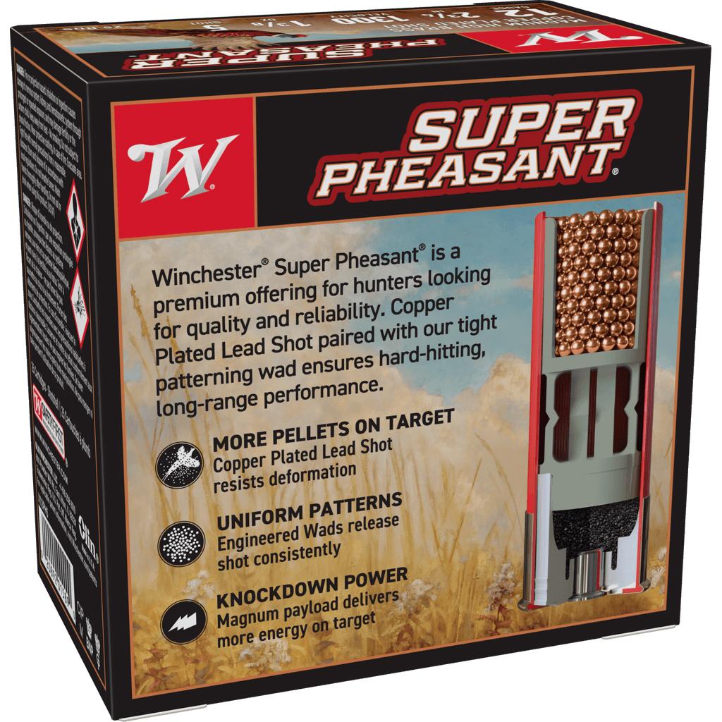 Winchester Super-X Super Pheasant Shotshells 12 ga 2-3/4" 1-3/8 oz 1300 fps #5 25/ct Winchester Super-X Super Pheasant Shotshells 12 ga 2-3/4" 1-3/8 oz 1300 fps #5 25/ct