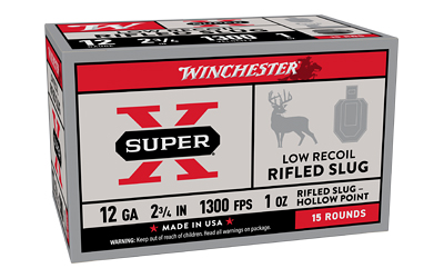 Winchester Ammunition Winchester Spr-X 12ga 2.75" Rif Slug 15/150