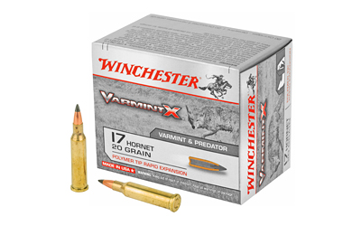 Winchester Ammunition Winchester Varmint X Rifle Ammunition .17 Hornet 20 gr PT 3650 fps 20/ct