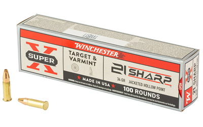 Winchester Ammunition Winchester Game & Target Rimfire Ammunition 21 Sharp 34gr JHP 1500fps 100/ct