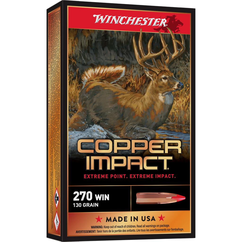 Winchester Ammunition Winchester Copper Impact Rifle Ammunition 270 Win 130 gr