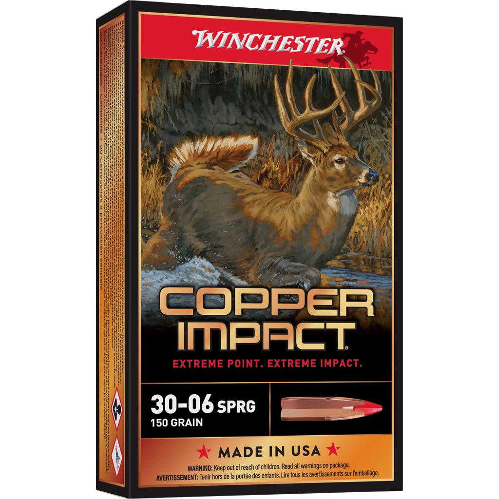 Winchester Ammunition Winchester Copper Impact Rifle Ammunition 30-06 SPRG 150 gr