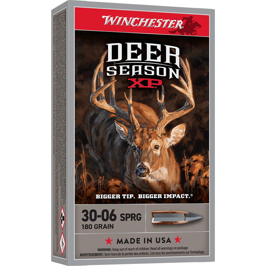 Winchester Ammunition Winchester Deer Season XP Rifle Ammunition .30-06 Sprg 180gr PT 2750 fps 20/ct