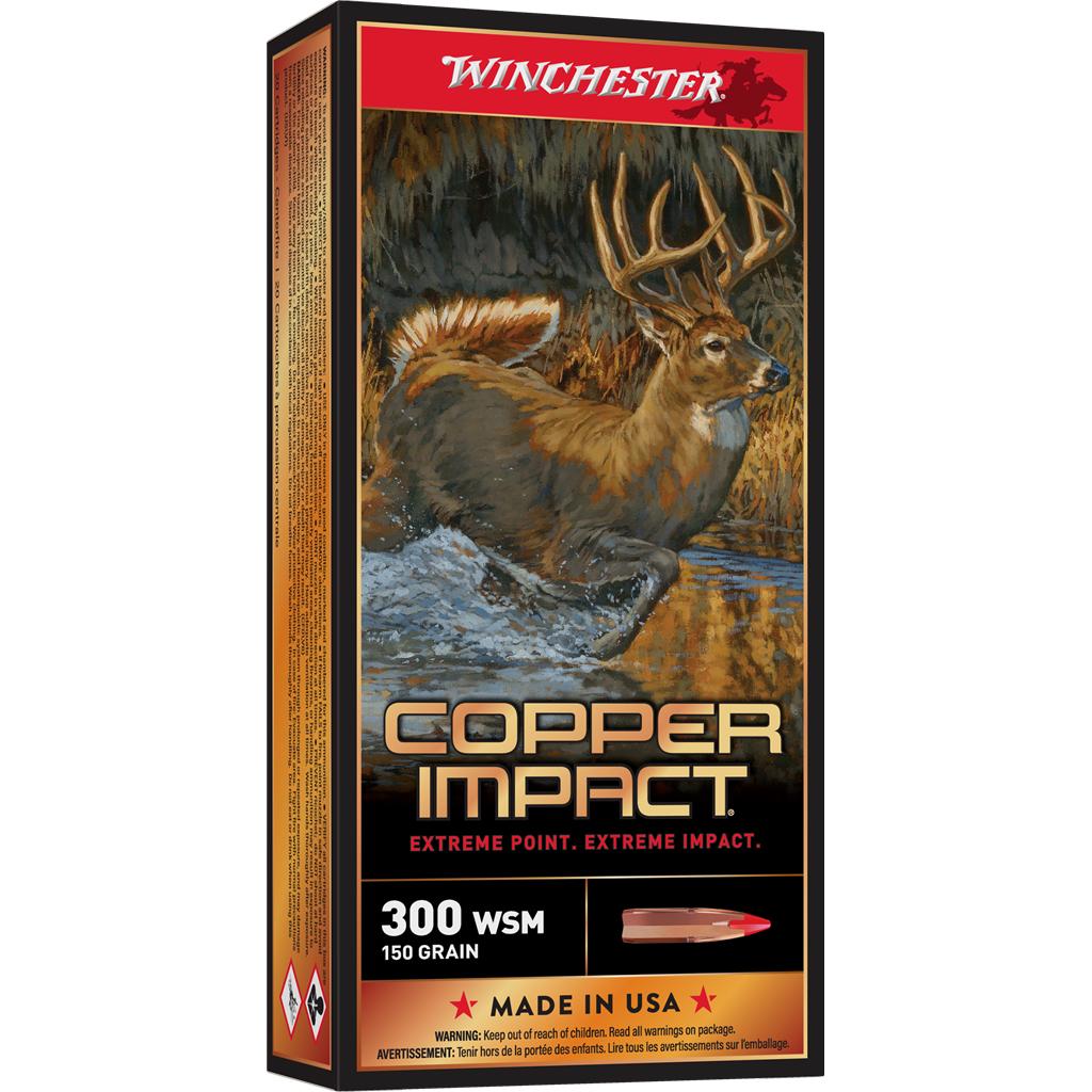 Winchester Ammunition Winchester Copper Impact Rifle Ammunition 300 WSM 150 gr