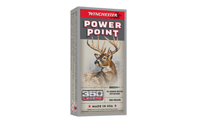 Winchester Power Point Rifle Ammunition 350 Legend 180 gr Winchester Power Point Rifle Ammunition 350 Legend 180 gr