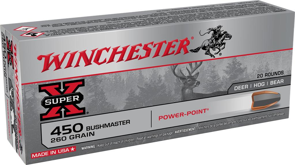 Winchester Ammunition Winchester Super-X Rifle Ammunition .450 Bushmaster 260 gr