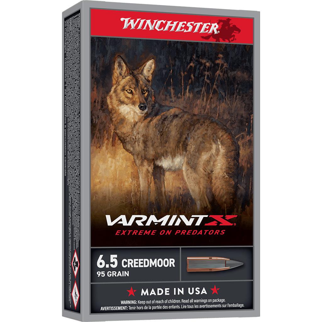 Winchester Ammunition Winchester Varmint X Rifle Ammunition 6.5 Creedmoor 95gr PT 3300 fps 20/ct