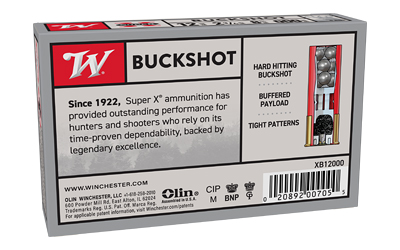 Winchester Superx 12ga 2.75 00BK 9PEL 5/250 Winchester Superx 12ga 2.75 00BK 9PEL 5/250