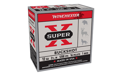 Winchester Superx 12ga 2.75 Buckshot 25/250 Winchester Superx 12ga 2.75 Buckshot 25/250