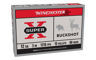 Winchester Ammunition Winchester Super-X Buckshot Shotshells 12 ga 3" 1210 fps #00 5/ct