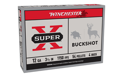 Winchester Ammunition Winchester Super-X 12ga 3.5" 4 Buck 5/250 Buckshot