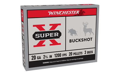 Winchester Ammunition Winchester Superx 20ga 2.75 #3bk 20PL 5/250