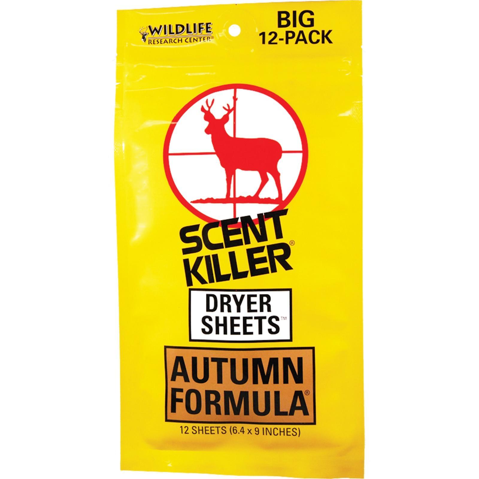 Wildlife Research Center Wildlife Research Scentkiller Dryr Sheets Autmn - 12 Pack