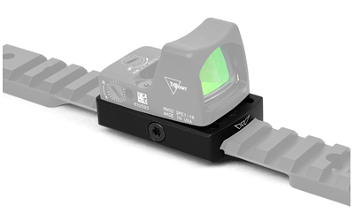 Warne Red Dot Riser Low Pro Reflex Mount - Black