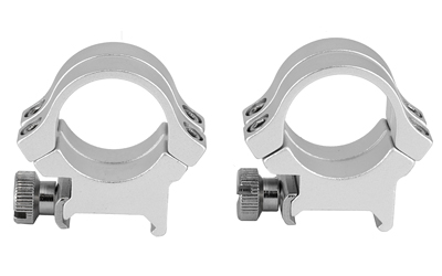 Weaver Quad Lock Detachable Scope Rings 1" High Silver