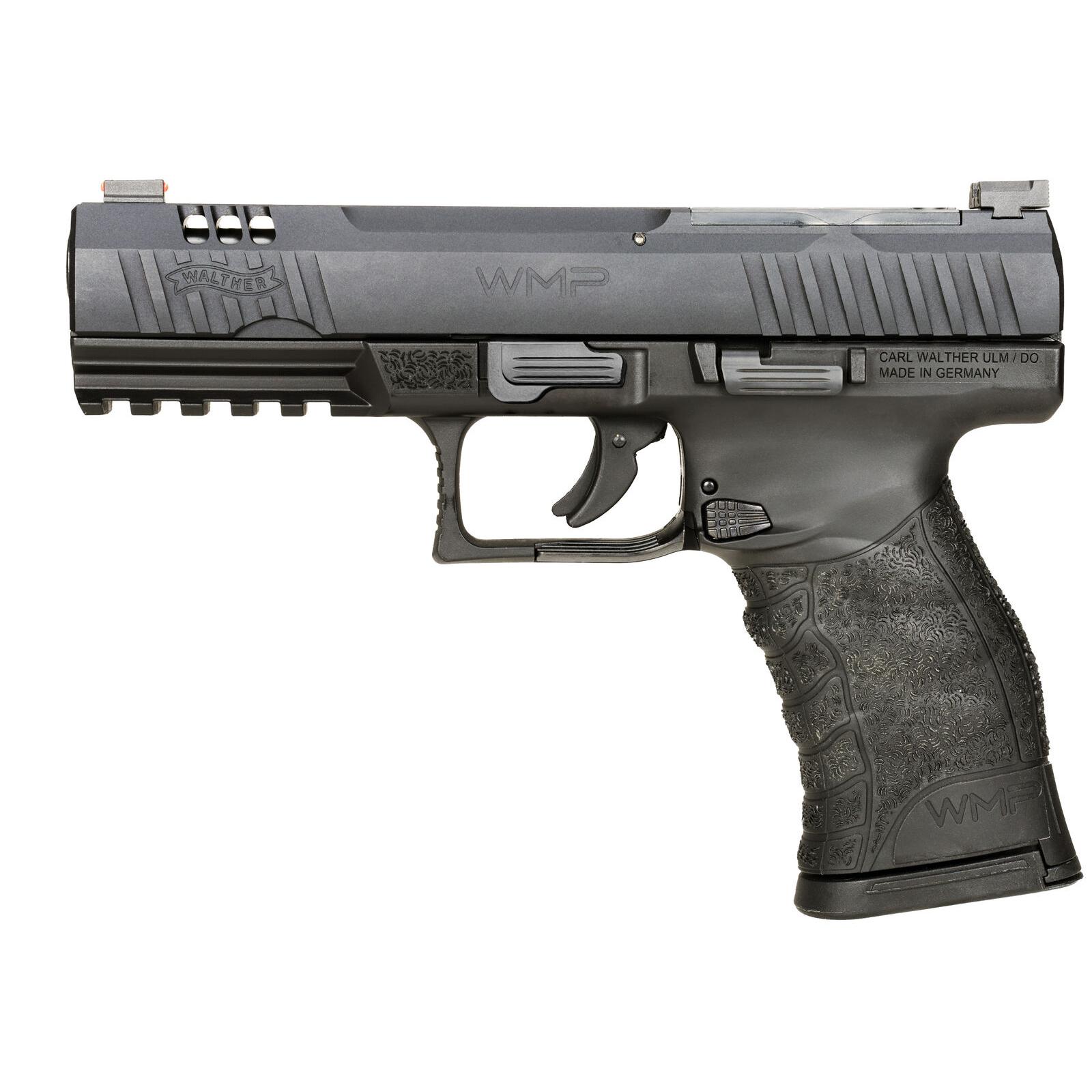 Walther WMP Handgun .22 WMR 10/rd Magazines (2) 4.5" Barrel Black Optic Ready Walther WMP Handgun .22 WMR 10/rd Magazines (2) 4.5" Barrel Black Optic Ready