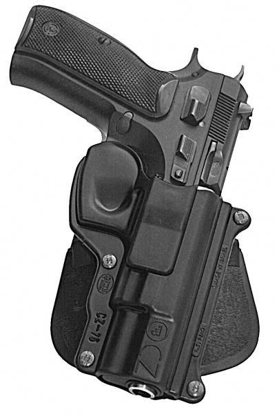 FOBUS USA LLC FOBUS Standard Paddle Holster for CZ 750D Compact Black Right Hand
