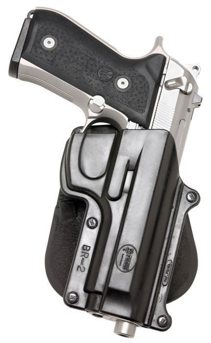 FOBUS USA LLC FOBUS Standard Paddle Holster for Beretta 92|Beretta 96 Black Right Hand