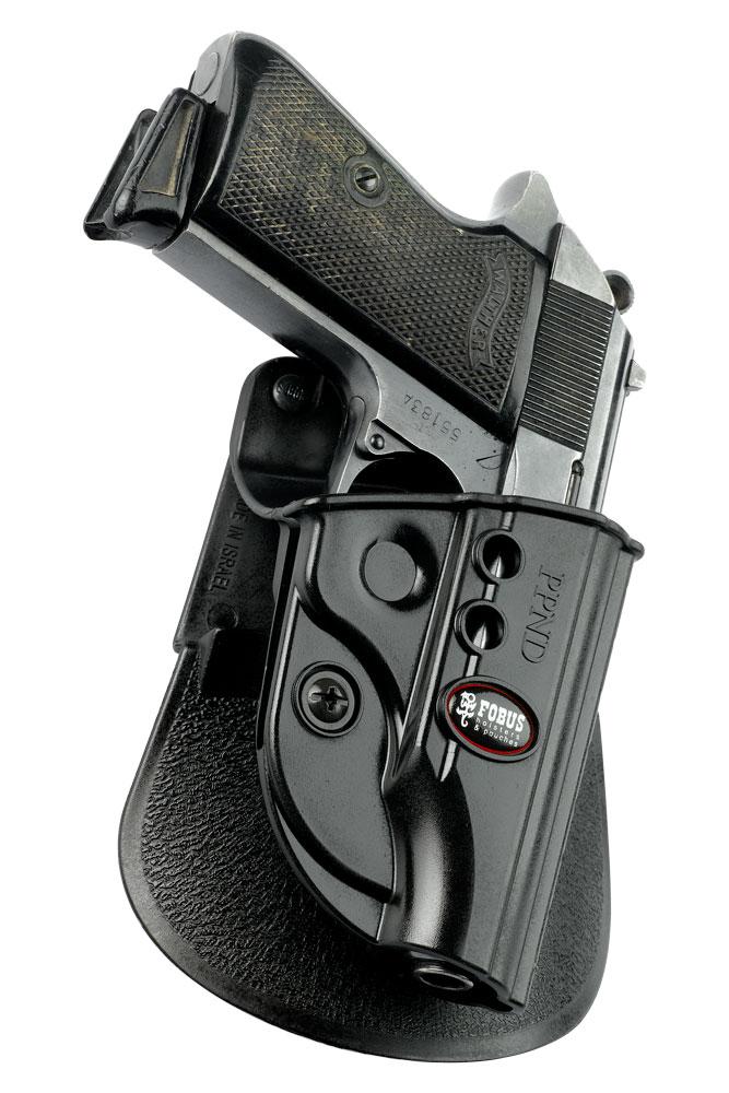 FOBUS USA LLC FOBUS Standard Paddle Holster for Walther PPK Black Right Hand