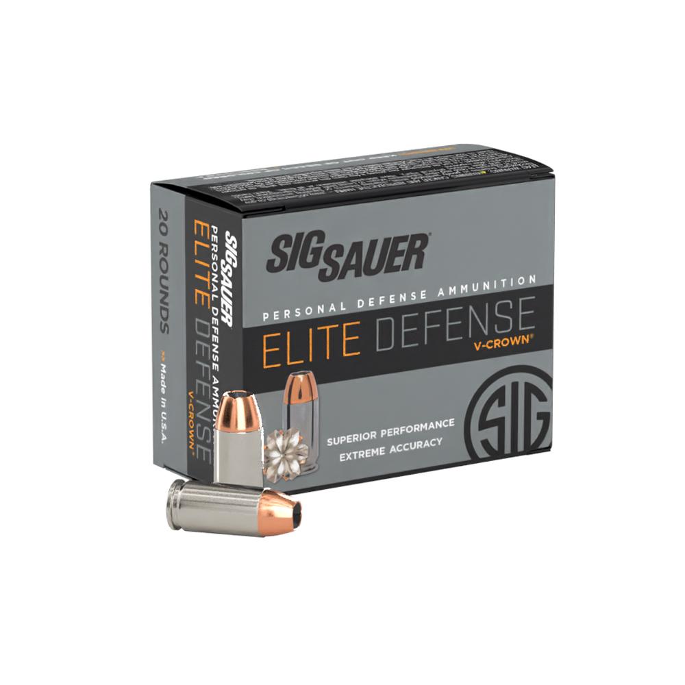 SIG SAUER SIG Elite V-Crown Handgun Ammunition .40 S&W 180 gr JHP 985 fps 20/ct
